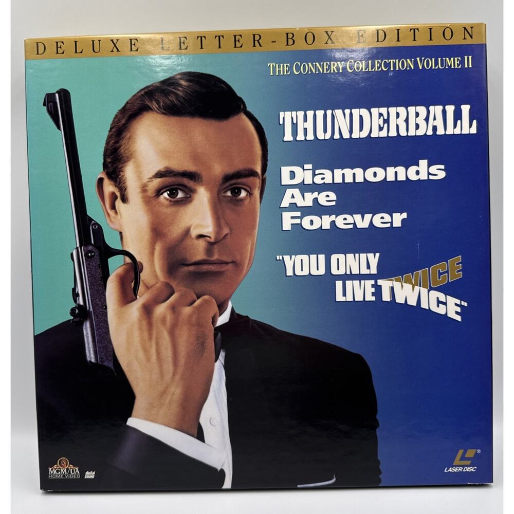 James Bond Collection The Connery Vol II Box Set Laser Disc 007 3 Films